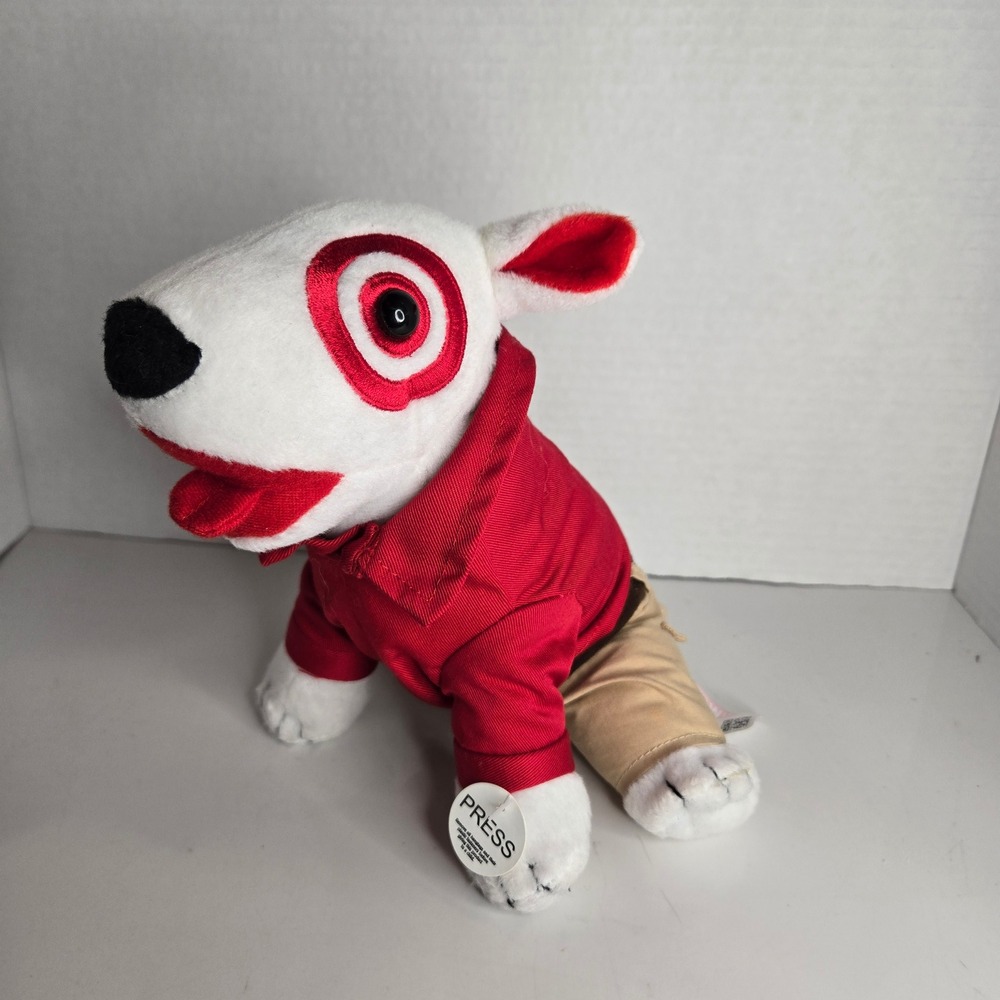 Target Bullseye Dog Mascot Talking 2010 Plush Stuffed Toy Employee NOT WORKING